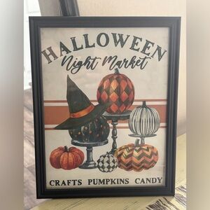 Halloween Night Market Framed 8x10 Wall Art Print